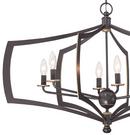 Minka Lavery Downton Bronze/Gold 34 in. 6-Light Candelabra E-12 Base Chandelier 