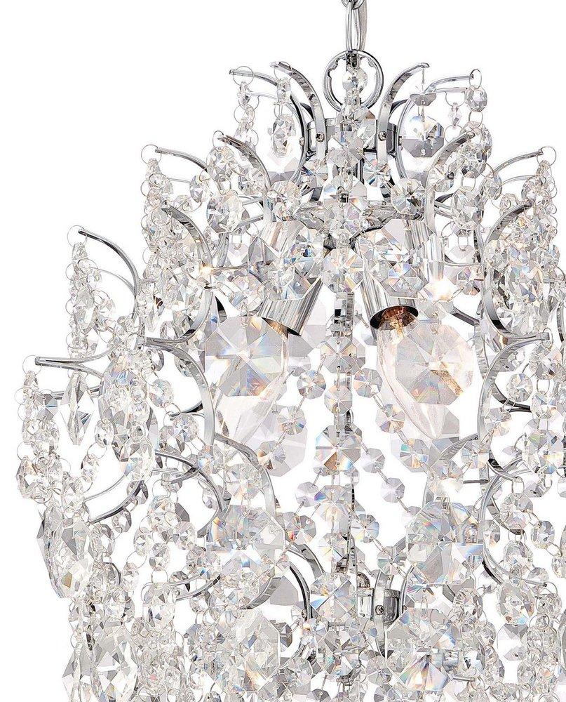 Minka Lavery Chrome 14 in. 3-Light Candelabra E-12 Base Chandelier 