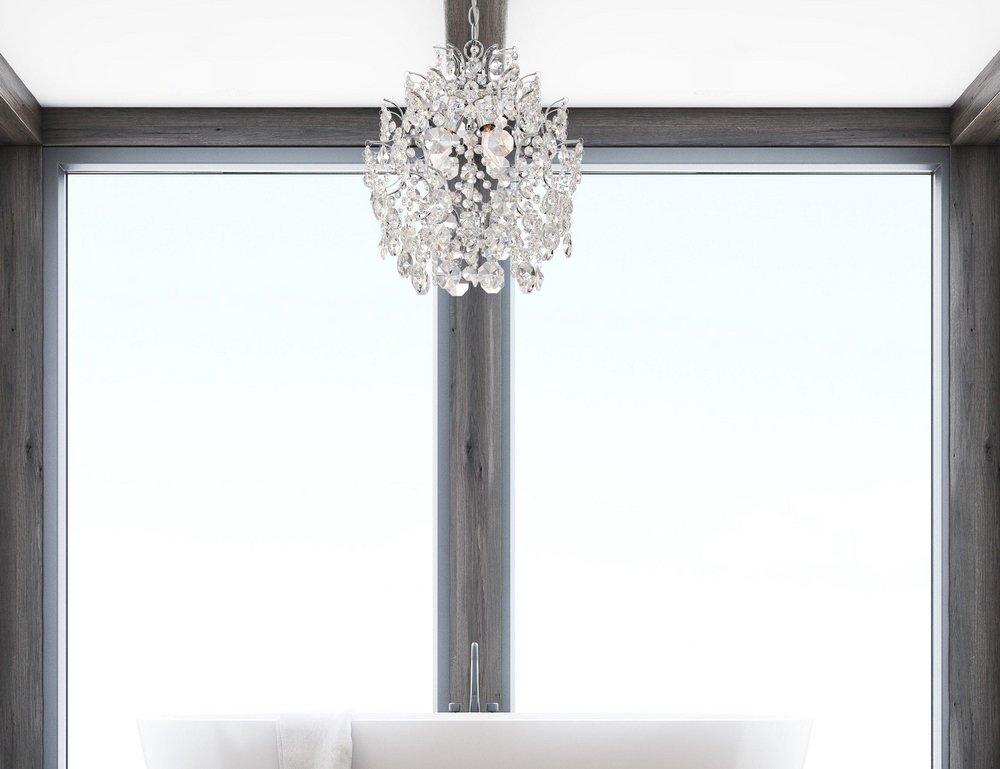 Minka Lavery Chrome 14 in. 3-Light Candelabra E-12 Base Chandelier 