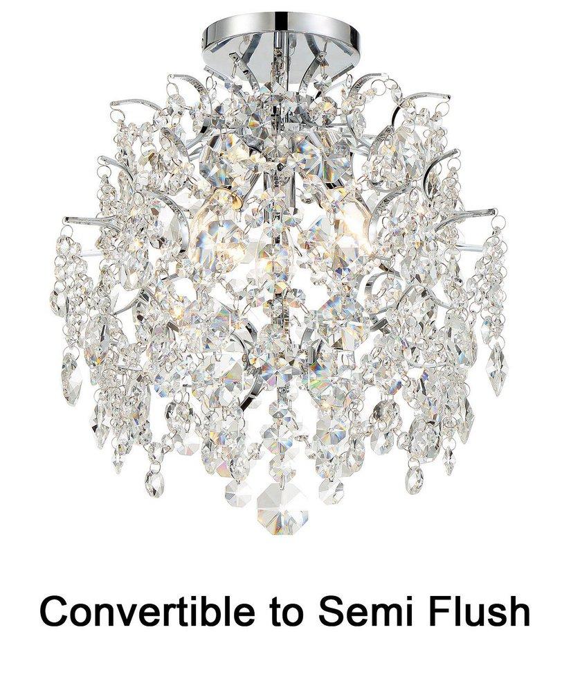 Minka Lavery Chrome 14 in. 3-Light Candelabra E-12 Base Chandelier 