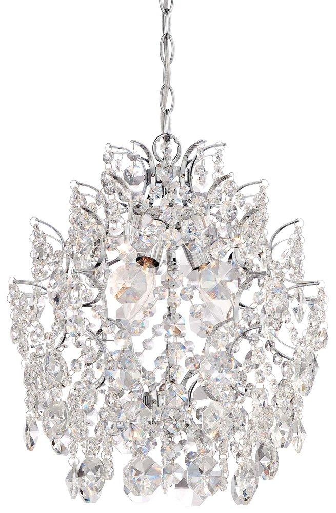 Minka Lavery Chrome 14 in. 3-Light Candelabra E-12 Base Chandelier 