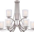 Minka Lavery Brushed Nickel 31-1/2 in. 9-Light Medium E-26 Base Chandelier 