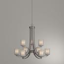 Minka Lavery Brushed Nickel 31-1/2 in. 9-Light Medium E-26 Base Chandelier 