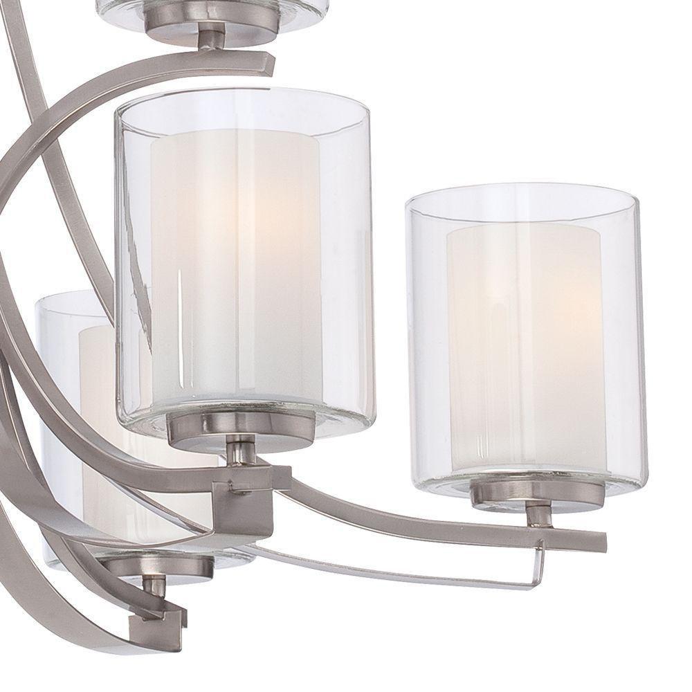 Minka Lavery Brushed Nickel 31-1/2 in. 9-Light Medium E-26 Base Chandelier 