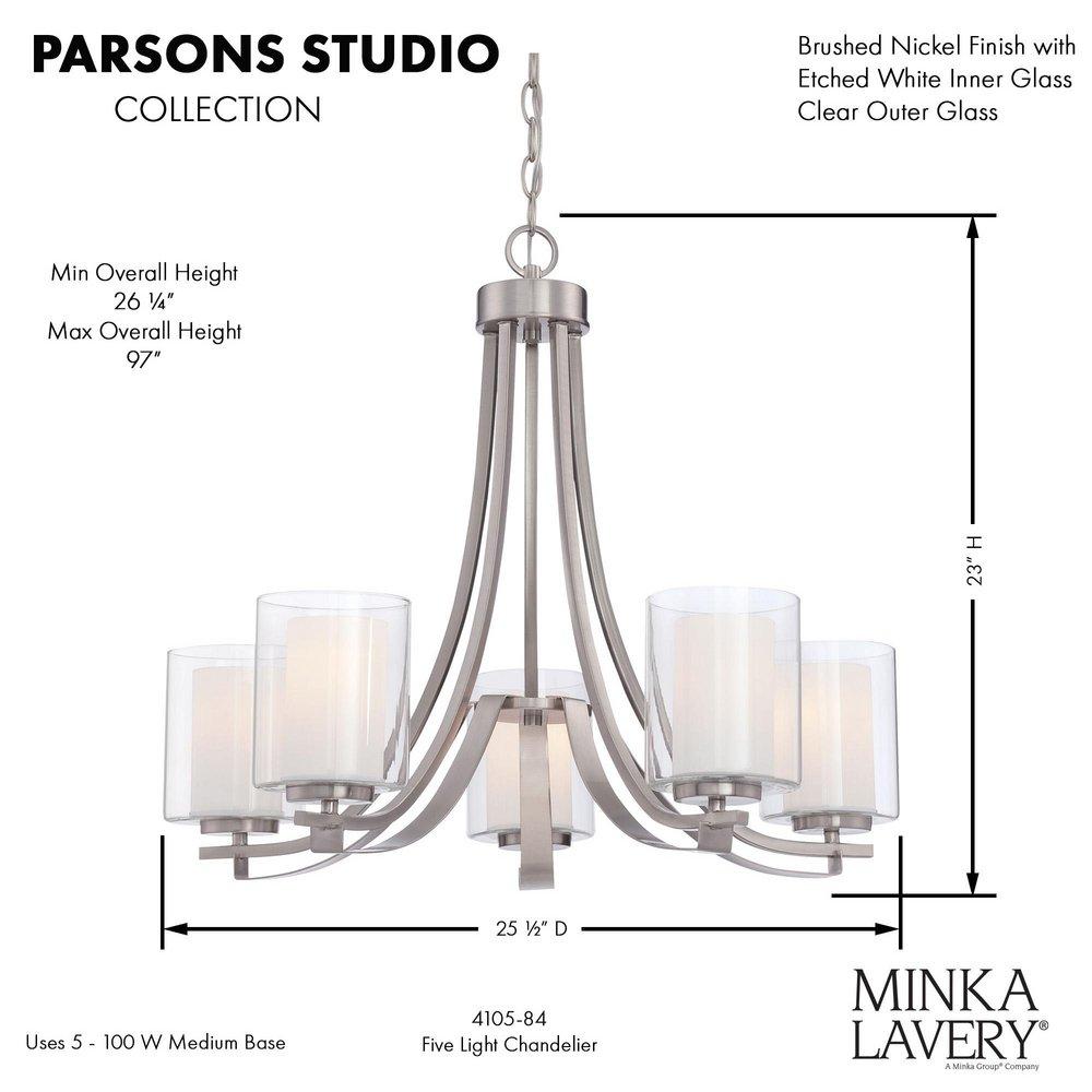 Minka Lavery Brushed Nickel 100W 5-Light Chandelier 