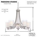 Minka Lavery Brushed Nickel 100W 5-Light Chandelier 
