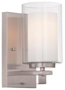 1-Light Bathroom Light in Brushed Nickel