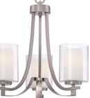 Minka Lavery Brushed Nickel 18-1/2 in. 100W 3-Light Medium E-26 Chandelier 