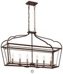 Minka Lavery Dark Rubbed Sienna/Aged Silver 60W 6-Light Island Light 