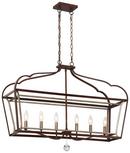 Minka Lavery Dark Rubbed Sienna/Aged Silver 60W 6-Light Island Light 