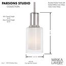 Minka Lavery Brushed Nickel 1-Light Mini Pendant 