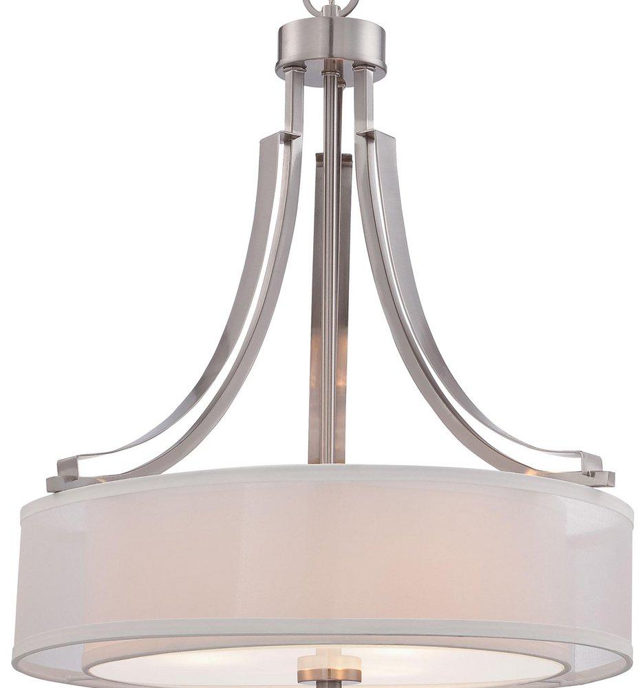 Minka Lavery Brushed Nickel 3-Light Pendant 