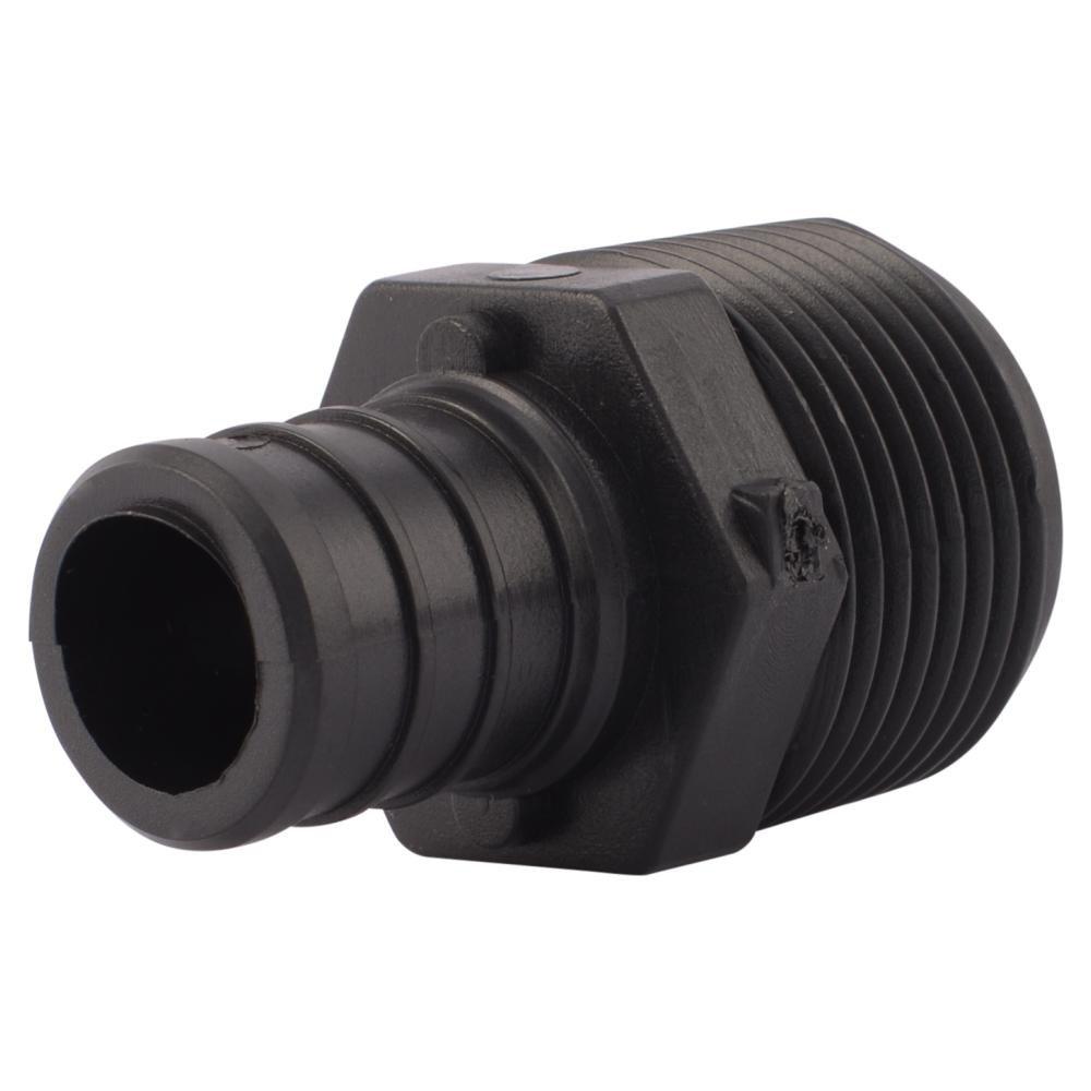 SharkBite&reg; Plastic PEX Crimp x MPT Adapter 