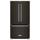 KitchenAid PrintShield&trade; Black Stainless Steel 35-3/4 in. 21.94 cu. ft. Counter Depth French Door Bottom Mount Freezer Refrigerator 