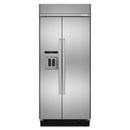 KitchenAid Stainless Steel 48-1/4 in. 29.5 cu. ft. Side-By-Side Refrigerator 