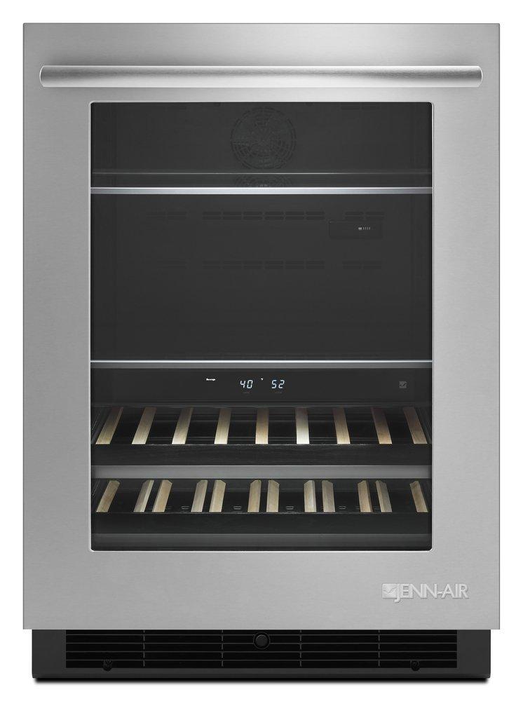 JennAir Stainless Steel 23-7/8 in. 14 Bottles Beverage Cooler 