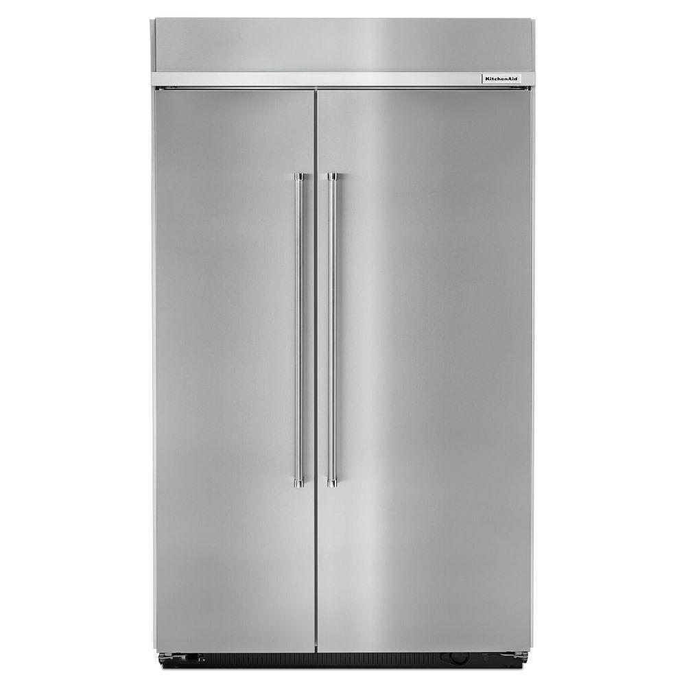 KitchenAid PrintShield&trade; Stainless Steel 48-1/4 in. 30 cu. ft. Side-By-Side Refrigerator 