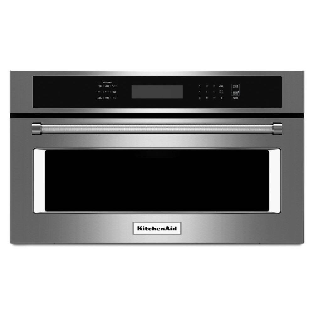 KitchenAid Stainless Steel 18-1/2 in. 1.4 cu. ft. 900 W Built-In Microwave 