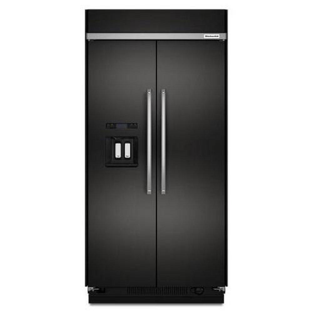 KitchenAid PrintShield&trade; Black Stainless Steel 48-1/4 in. 29.5 cu. ft. Side-By-Side Refrigerator 