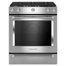 KitchenAid Stainless Steel 29-7/8 in. Gas 5-Burner Sealed Slide-in Range 