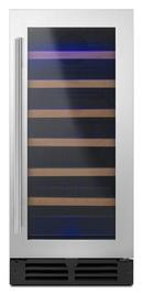 Whirlpool Black on Stainless 15 in. 34 Bottles Wine Cooler 
