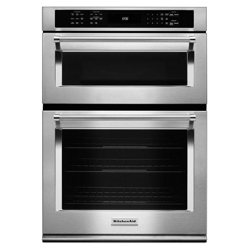 KitchenAid Stainless Steel 30 in. 6.4 cu. ft. Combo Oven 