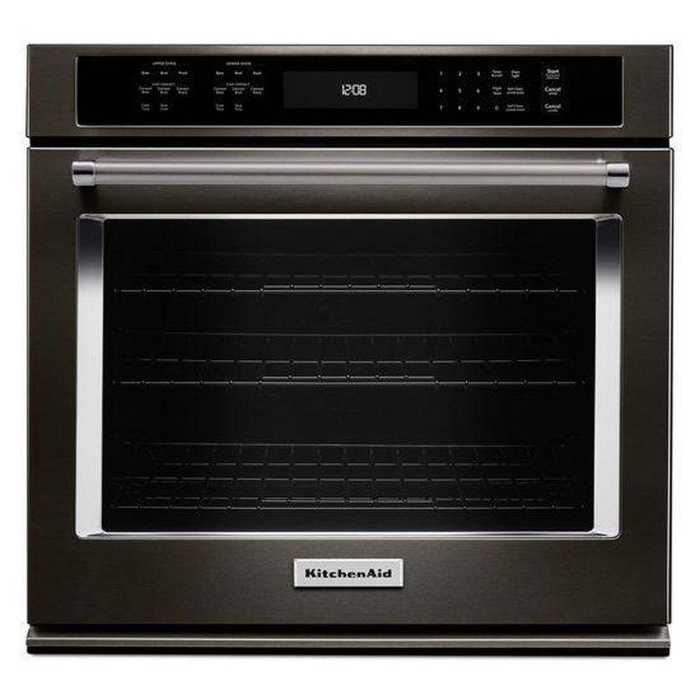 KitchenAid Black Stainless 30 in. 5 cu. ft. Single Oven 