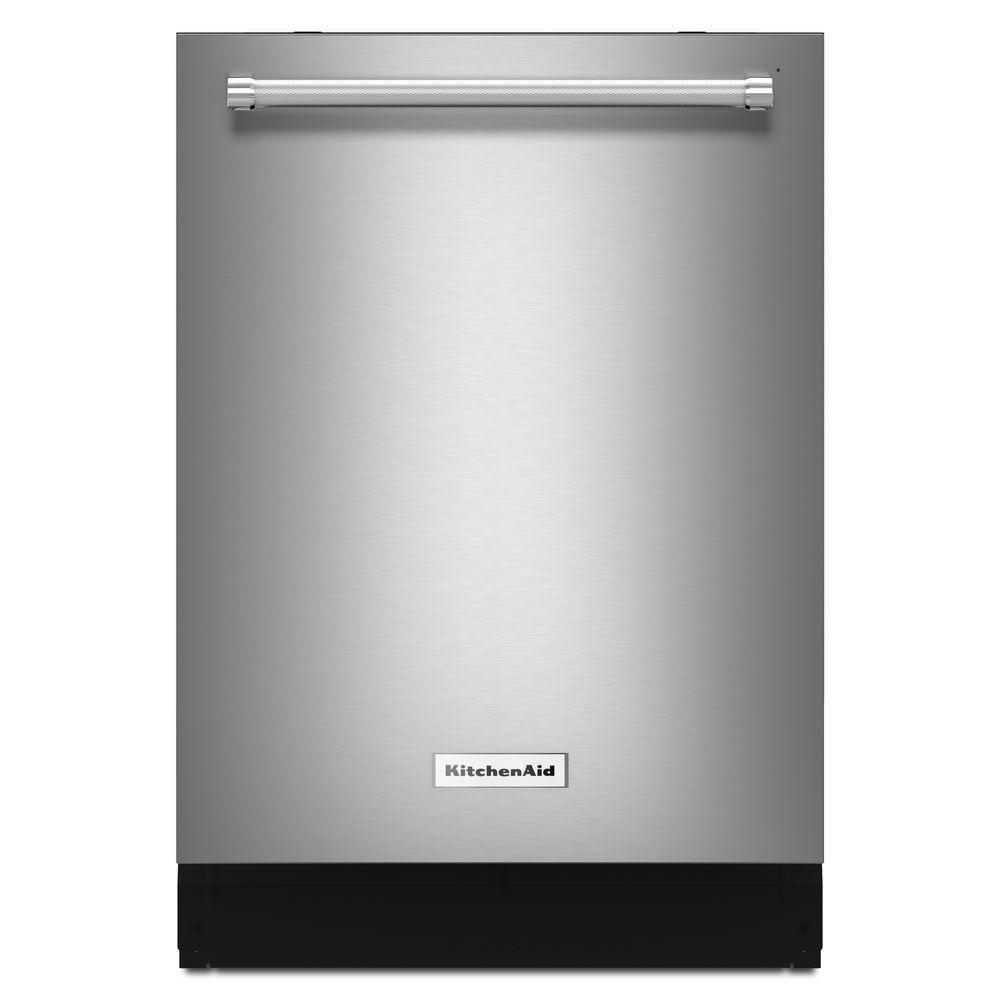 KitchenAid Stainless Steel 23-7/8 in. 46dB 6-Cycle 6-Option Dishwasher 
