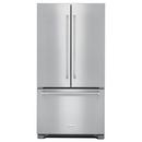 KitchenAid Stainless Steel 35-3/4 in. 21.94 cu. ft. Counter Depth French Door Bottom Mount Freezer Refrigerator 