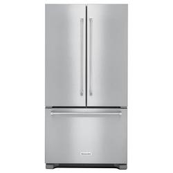 21.94 cu. ft. Counter Depth French Door Bottom Mount Freezer Refrigerator in Stainless Steel