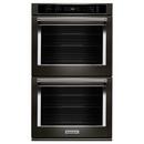 KitchenAid Black Stainless Steel with PrintShield&trade; Finish 30 in. 10 cu. ft. Double Oven 