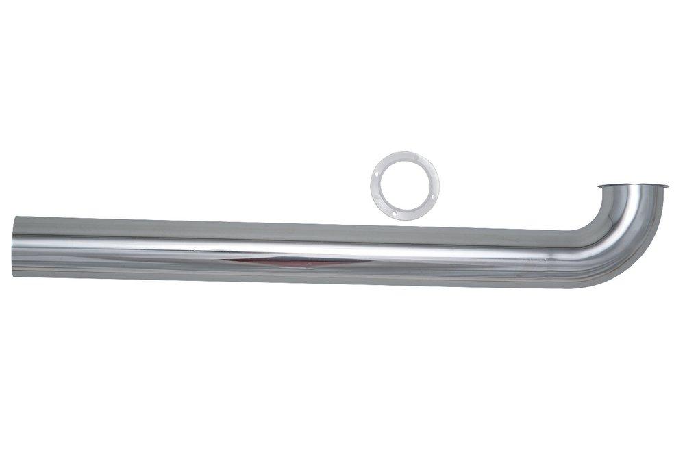 PROFLO&reg; Polished Chrome 15 in. 22 ga Direct Connect Waste Arm Chrome in Polished Chrome 