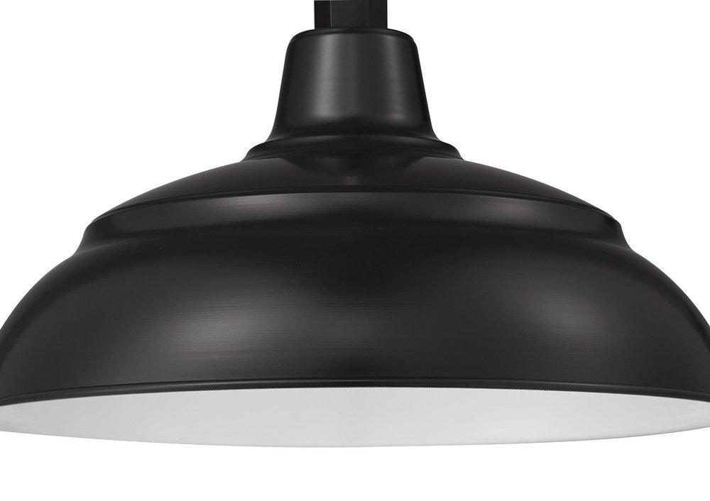 Millennium Lighting Satin Black 1-Light Warehouse Shade 