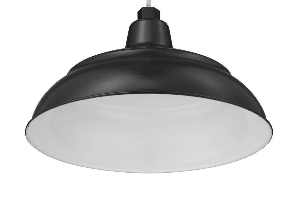 Millennium Lighting Satin Black 1-Light Warehouse Shade 