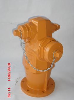 Yellow Threaded 4 x 2-1/2 in. Assembled Fire Hydrant