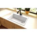 Elkay White 33 x 22 in. No Hole Composite Single Bowl Drop-in Kitchen Sink 