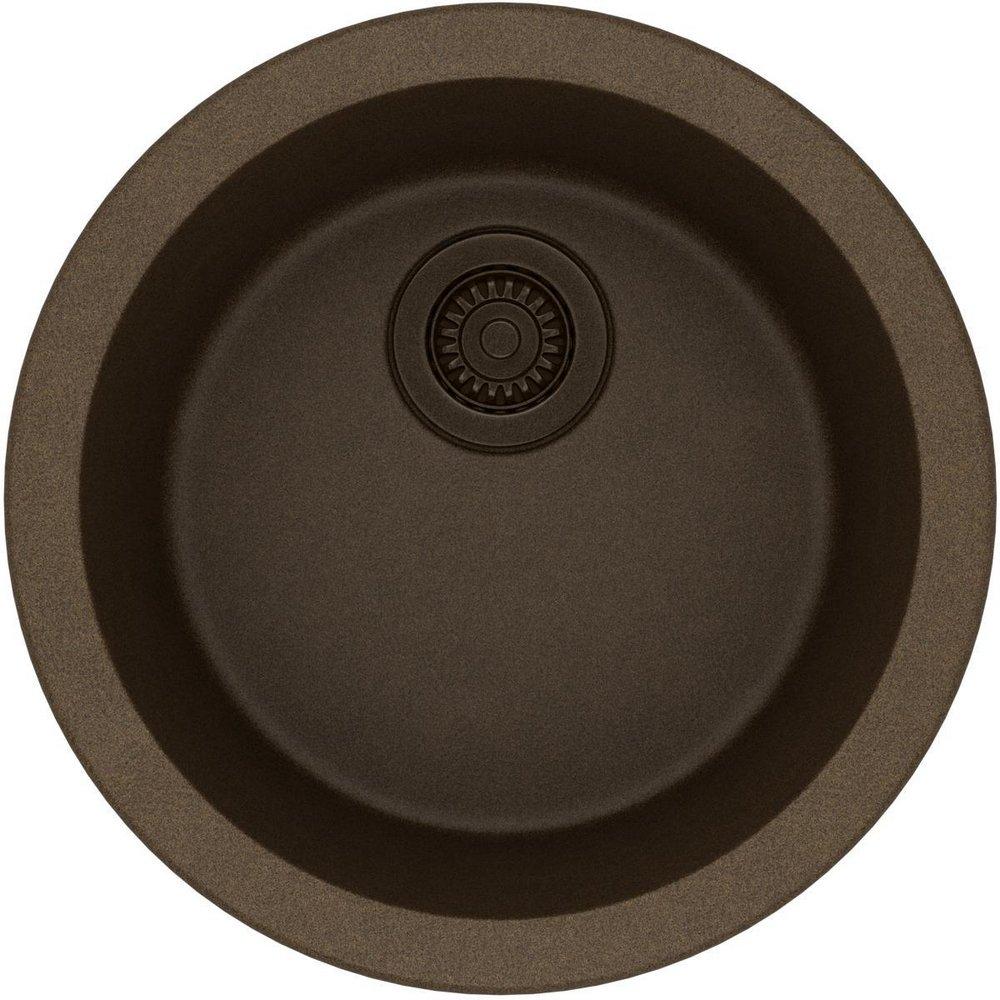 Elkay Mocha 18-1/8 x 18-1/8 in. Drop-in and Undermount Bar Sink 