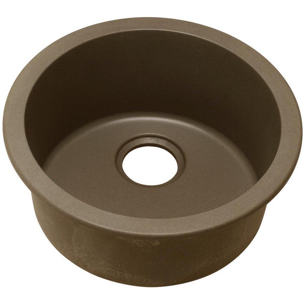 Elkay Mocha 18-1/8 x 18-1/8 in. Drop-in and Undermount Bar Sink 