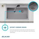 Elkay Mocha 33 x 22 in. No Hole Composite Single Bowl Drop-in Kitchen Sink 