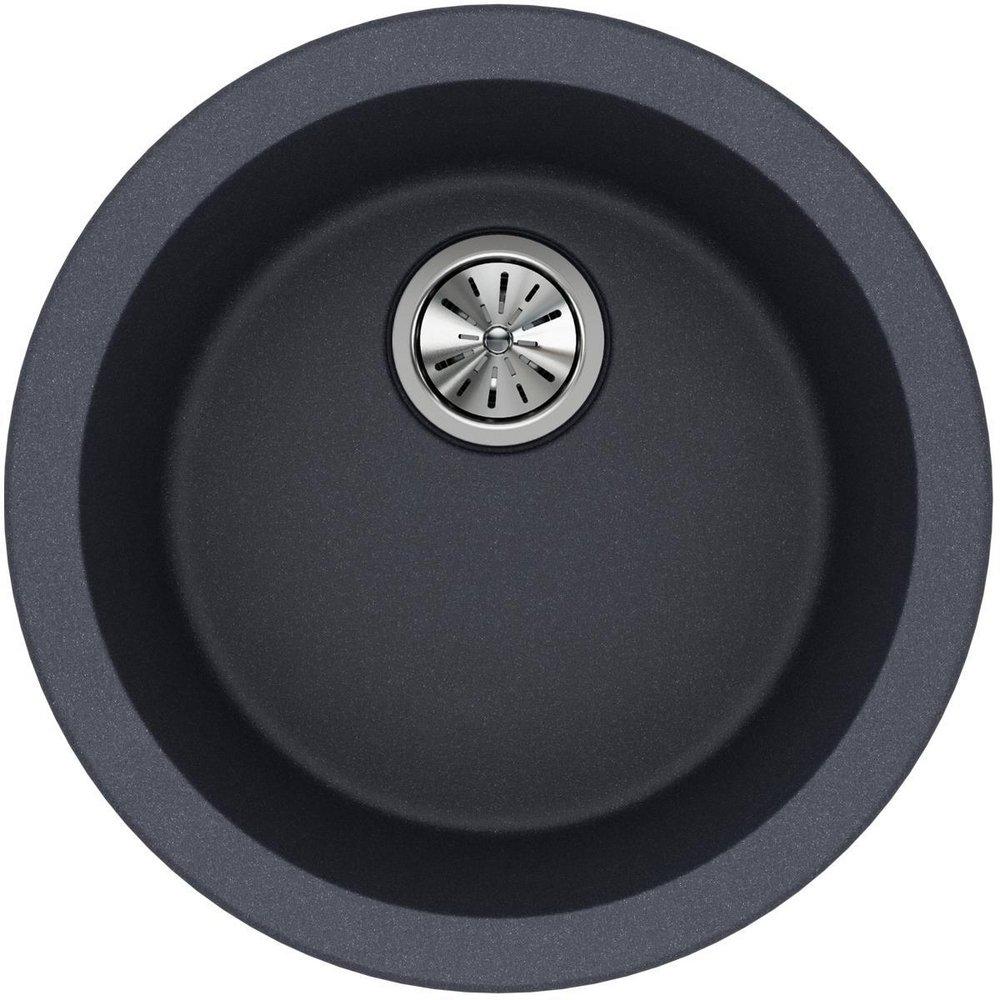 Elkay Dusk Grey 18-1/8 x 18-1/8 in. Drop-in and Undermount Bar Sink 