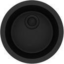 Elkay Black 18-1/8 x 18-1/8 in. Drop-in and Undermount Bar Sink 