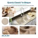 Elkay Bisque 18-1/8 x 18-1/8 in. Drop-in and Undermount Bar Sink 