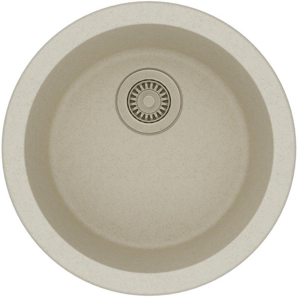 Elkay Bisque 18-1/8 x 18-1/8 in. Drop-in and Undermount Bar Sink 