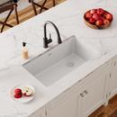 Elkay White 33 x 18-3/4 in. No Hole Composite Single Bowl Undermount Kitchen Sink 