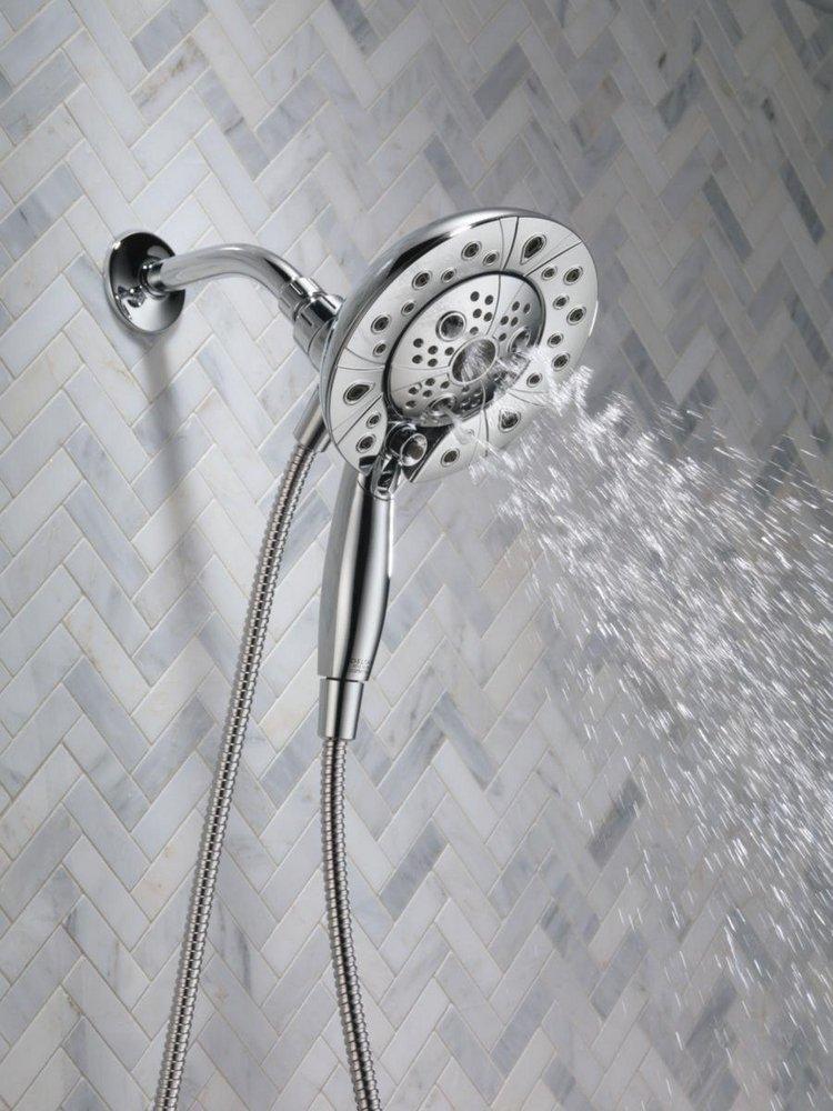 Delta Faucet Brilliance Polished Nickel Multi Function Hand Shower 