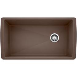 33-1/2 in. Undermount Silgranit Single Bowl Kitchen Sink in Café
