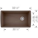 BLANCO Café 32-1/2 x 18-1/2 in. No-Hole Composite Single Bowl Undermount Kitchen Sink 