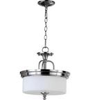 Quorum International Satin Nickel 3-Light Medium Pendant 