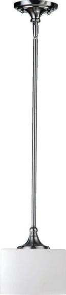 Quorum International Satin Nickel 12 in. 1-Light Pendant 