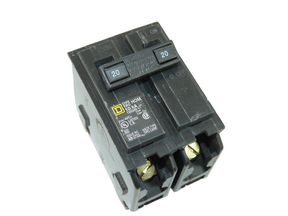 Square D Company 120/240V 2-Pole Miniature Circuit Breaker 
